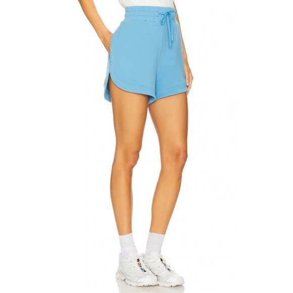Varley NWT Ollie High Rise 3.5 Inch‎ Shorts in Azure Blue Size Small - Picture 1 of 9